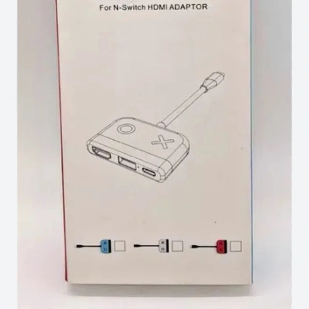 Switch USB-C Adapter with HDMI Support - Red and Black